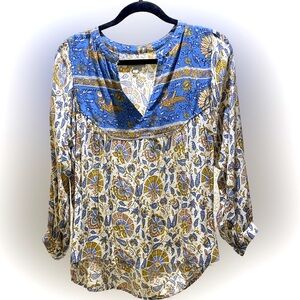 NWOT LUCKY BRAND V-NECK BLOUSE